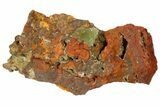 Yellow-Green Austinite Crystals On Limonite - Ojuela Mine, Mexico #183432-1